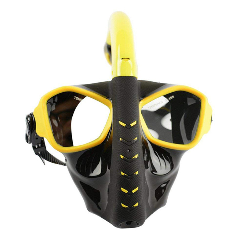 Swimming Waterproof Anti Leak Diving Snorkeling Underwater Anti-fog Silicone Dry Easy Breathing Equipment Full Face Safe