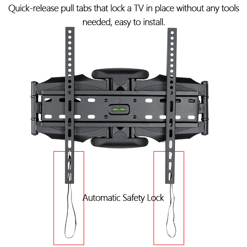 TV Wall Mounts TV Bracket for Most 26-55 Inch Flat Screen Full Motion with Swivel Articulating Dual Arms Max VESA 400x400mm