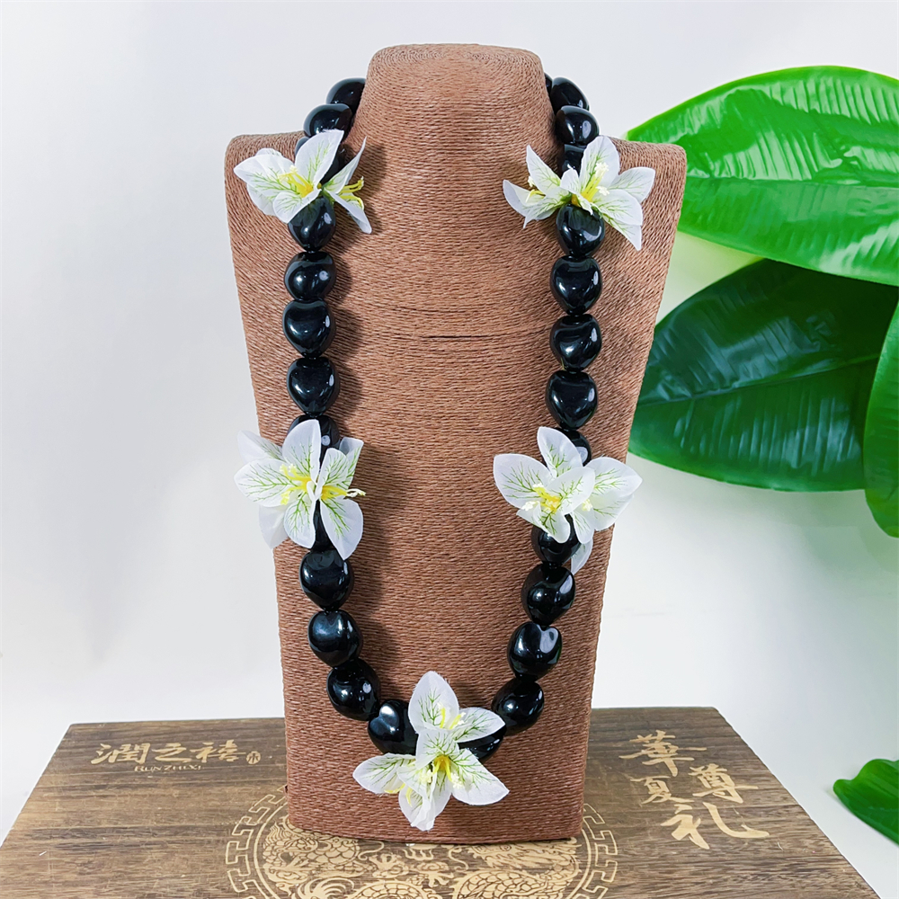 Kn Jn054 Kukui Nut Necklace