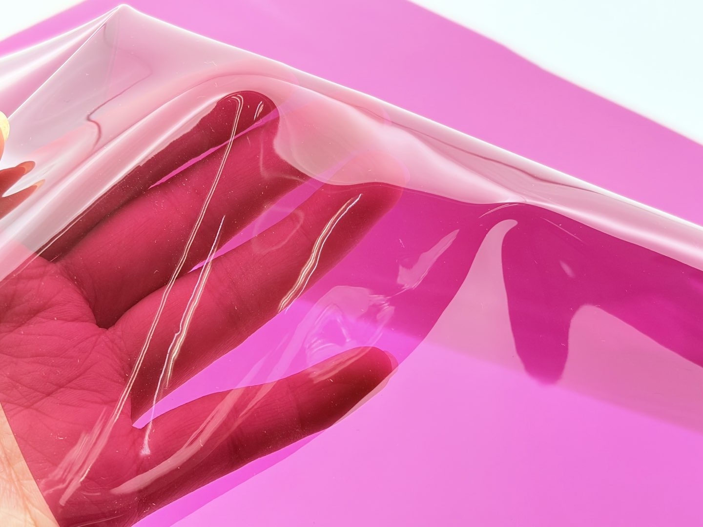 Transparent Dark Red PVC Film