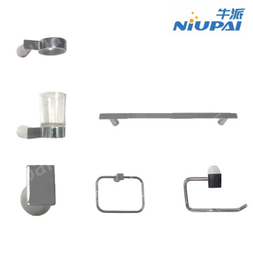 High-Gloss Chrome 6-Piece Bathroom Hardware Set