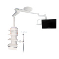 Mechanical double arm single monitor medical pendant