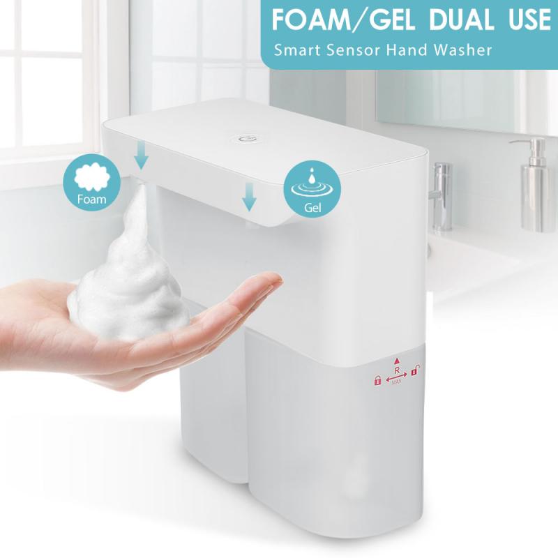 2*300ML Smart Dual-use Hand Washing Foamer USB Wall Charging Induction Soap Dispenser Distributor Household Products