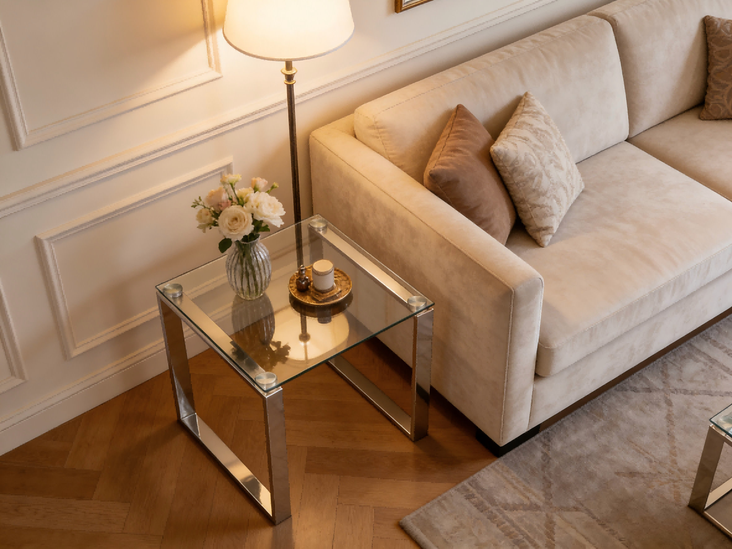 TL-AS03 glass side table 1