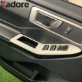 For Ford Explorer 2020 2021 ABS Carbon Fiber Window Lift Button Switch Cover Trim Door Armrest Panel Frame Car Accessories