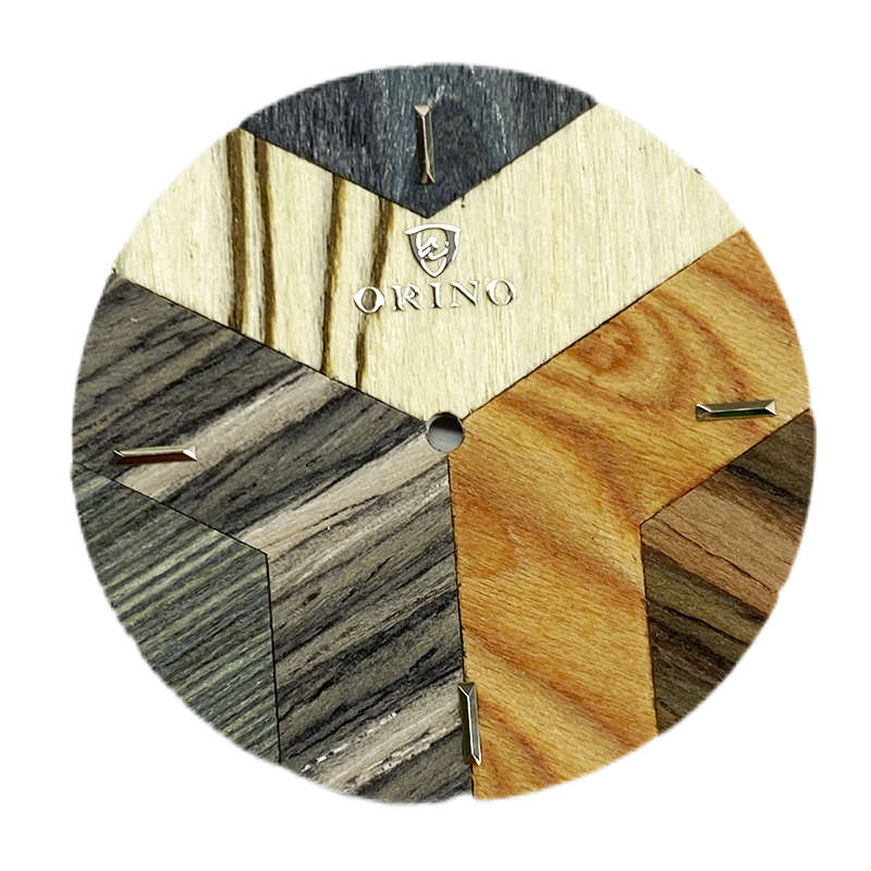 mosaic wood watch dial 