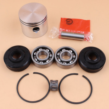 41mm Piston Ring Ball Bearing Oil Seal Kit For Partner 350 351 352 370 371 390 401 420 Chainsaw Engine Motor Parts