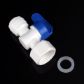 1/2" Female - 3/8" OD Tube PE Pipe Fitting Backwash Controlled Ball Valve Aquarium RO Water Filter Reverse Osmosis System