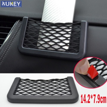 Car Phone Net Holder Convenient stick glove network Car Auto String Mesh Bag Storage Pouch For Cellphone Gadget Cigarette