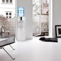 ZOKOP Water Cooler Dispenser Top Loading Freestanding Water Dispenser with Storage Cabinet Silver