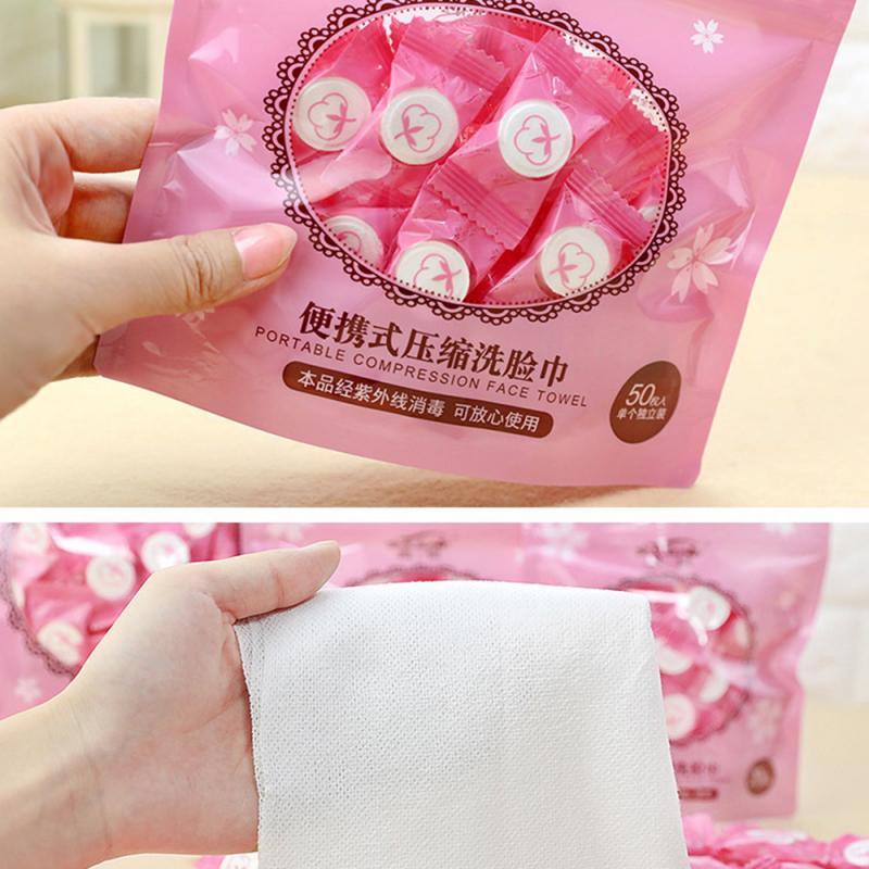 30pcs Compressed Travel Cotton Towel Magic Towel Portable Face Towel Soft Napkin Tissue Cleaning Wipes Outdoor Moistened Tissues