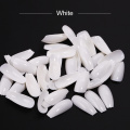 600pcs/bag False Nails Display Tips Acrylic Ballerina Artificial Transparent/Natural Guide Capsule Stiletto Full Cover Fake Nail