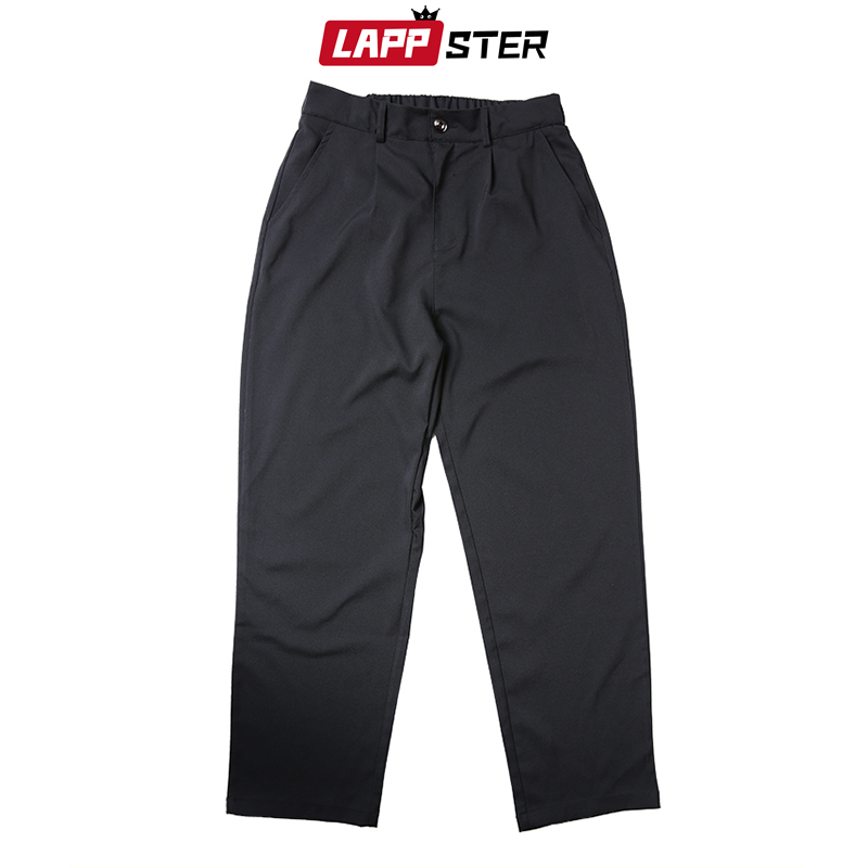 LAPPSTER Mens Black Korean Harem Pants 2020 Japanese Streetwear Joggers Harajuku Sweatpants Hip Hop Casual Trousers Plus Size