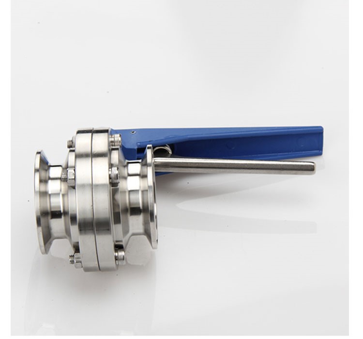 1-1/2" 38mm SS304 Stainless Steel Sanitary 1.5" Tri Clamp Butterfly Valve Squeeze Trigger for Homebrew Dairy Product