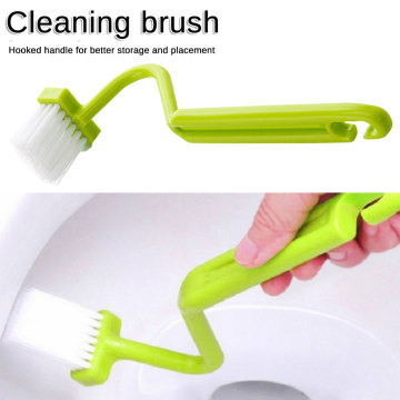 1PC Brush Cleaning Tool Home Shower Room Random Color Accessories Portable Toilet Brush Bathroom Scrubber V-type Bent Cleaner