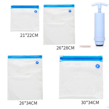 4X Reusable Ziplock Vacuum Storage Bag Silicone Food Freezer Fresh Preservation