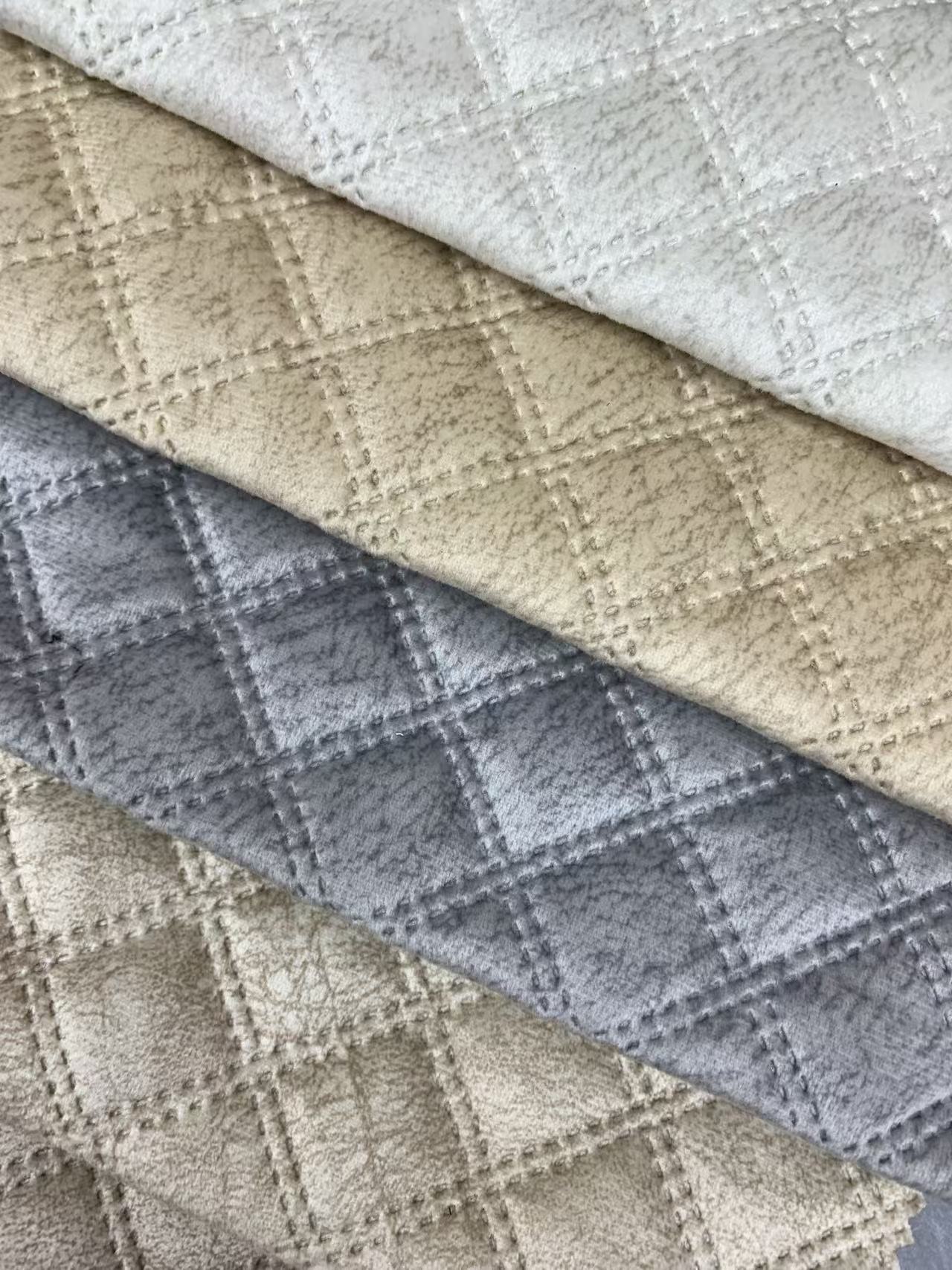 Printed Embossed Holland Velvet Sofa Fabric