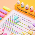 6 Pcs/lot Capsules Highlighter Vitamin Pill Highlight Marker Color Pens Stationery Office School Supplies