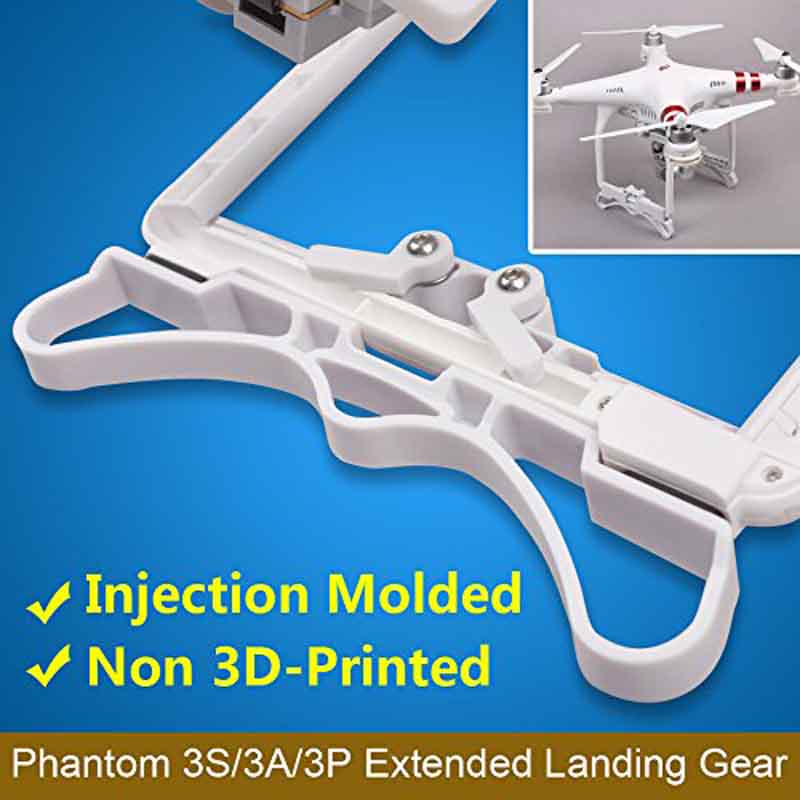 1 pair Landing Gear Lengthened Heightened Landing Skid Stabilizers for DJI Phantom 3 Standard Advanced Professional