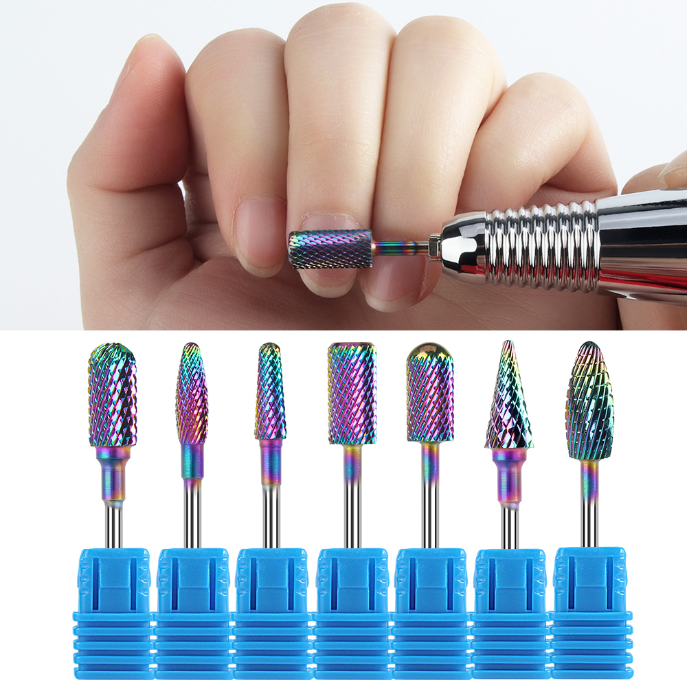 Lidan Tungsten Steel Carbide Nail Drill Bit Electric Manicure Drills Machine Accessories Milling Cutter File Nail Art Tools