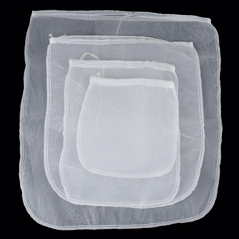 Multifunctional Filter Bag Fine Mesh Food Strainer Durable Nylon Filter Bag For Wine Coffee Soybean Milk Juice Tea