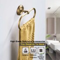 Bronze Towel Ring for Kitchen Bathroom Towel Holder Round Wall Mount Brass Bath Towel Rack Antique Bathroom Hardware Home Decor