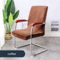 S/L Velvet Anti-Dirty Chair Cover Computer Office Chair Slipcover Home Armchair Stretch Chair Slipcovers With Zipper Seat Cover