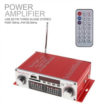 HY-602 HI-FI Digital Car Audio Player Car Amplifier FM Radio Stereo Player Support SD /USB / DVD / MP3 Input with Remote Control
