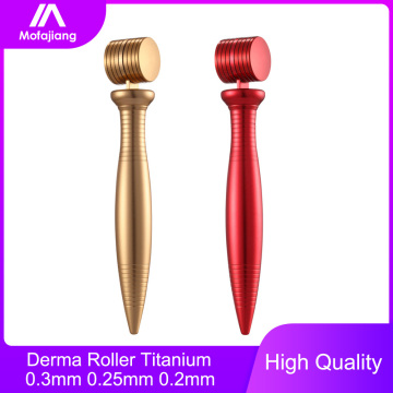 Derma Roller for Face Body Hair Growth Titanium 0.2 0.25 0.3mm Therapy dermaroller Microneedling Mezoroller Micro Needle Skin
