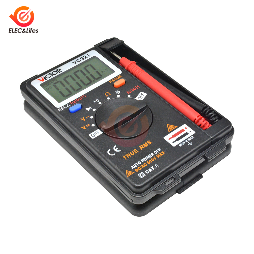 VC921 AC/DC Voltage Detector Digital Multimeter 4000 counts Auto Ranging Handheld capacitance resistance frequency meter tester