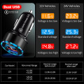 Dual USB Car Charger for iPhone 11 XR Max Xiaomi Samsung Quick Charge 3.0 Fast Charging Car-Charger Phone Charger Adapter in car