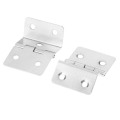 2Pcs Kitchen Cabinet Door Folded Hinges Furniture Accessories 5 Holes Drawer Hinges for Jewelry Boxes Furniture Fittings