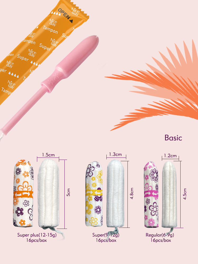 Name: Niceday Ultra Soft Sanitary Pad Material: Soft non-wovne cover，Sumitomo SAP absorbent core，Breathable bottom layer，Individual wrapper，PE bag Size: 285mm    Night Package: 8pcs/bag    72bags/carton Carton  size: 41*33.5*27.5 cm      GW: 4.1kgs  Funct