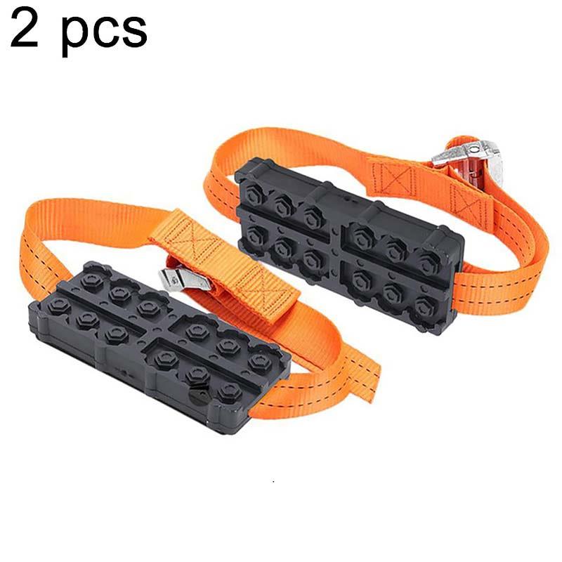 2Pcs Car Snow Chain, Emergency Escape Board For Safe Driving On Ice/Snow/Mud Suitable For Car SUV Snow Mud Ground Anti Slip