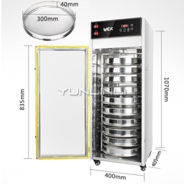 Rotation Drying Machine Stainless Steel Dehydrator Food/Tea/Drug Dehydrator 10-layer Food Drying Equipment LT-001