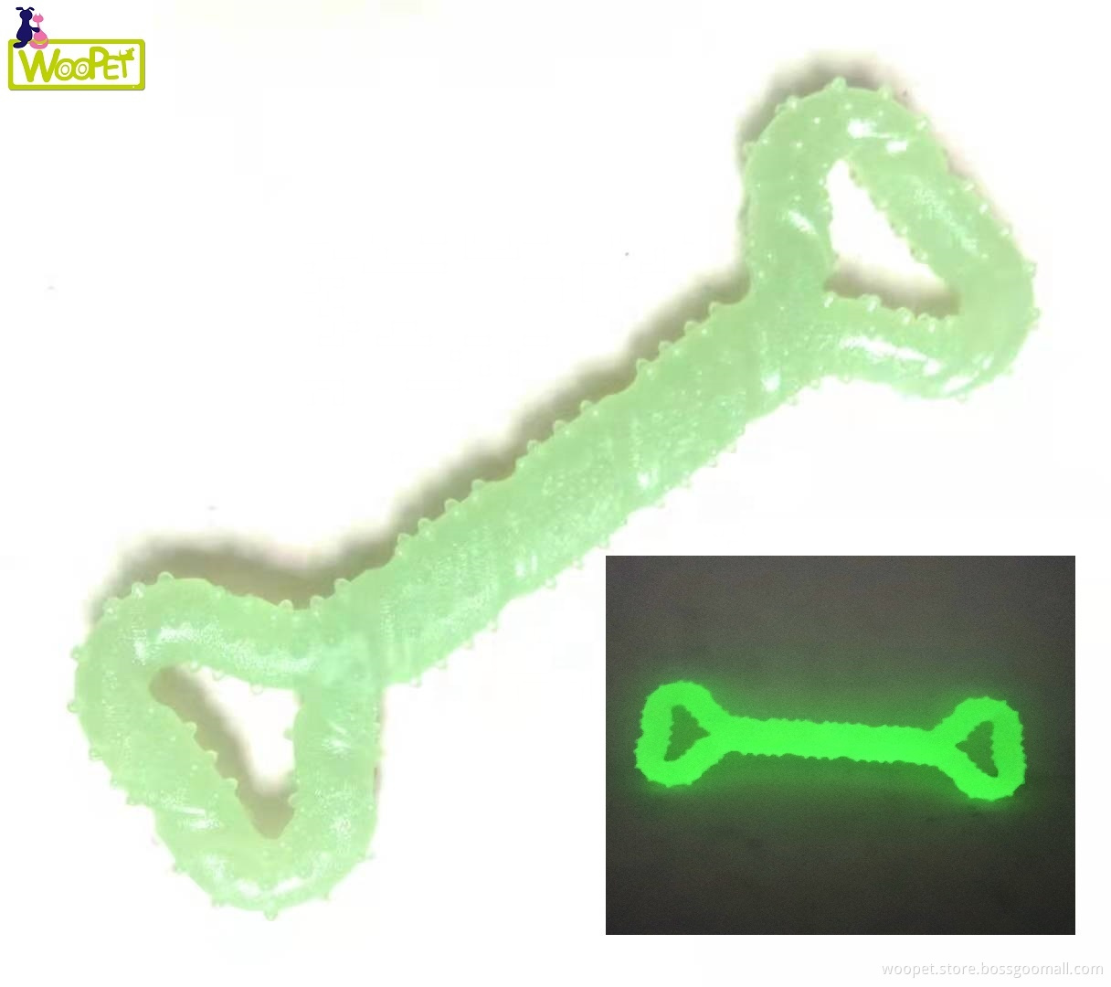 Glow In The Dark Heavy Duty Durable Interactive Chew Toys for Aggressive Chewers