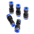 5Pcs Pneumatic Fittings Push In Straight Reducer Connectors For Air Water Hose Plastic Pneumatic Parts PG8-6 8mm Hole to 6mm