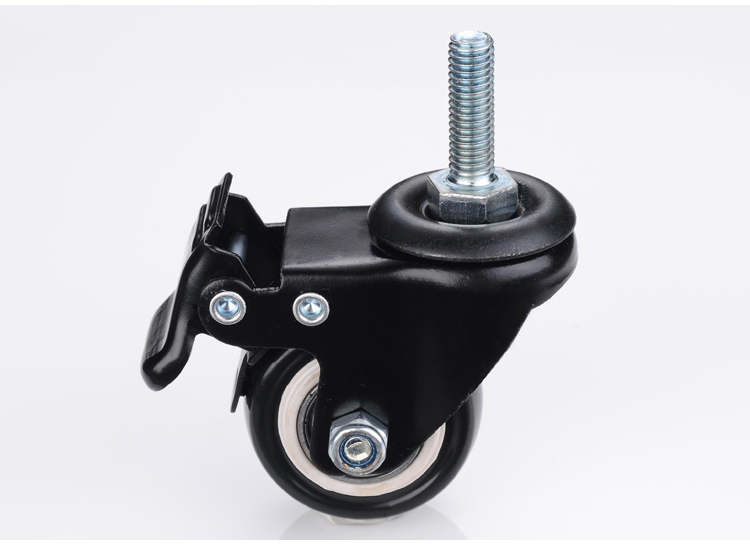 Heavy duty brake casters, swivel casters 360 degrees, furniture pulleys, industrial wheels, flat bearing wheels