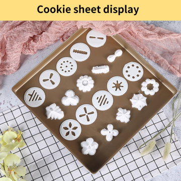 Cookies Mold Gun Kit Cookie Maker Extruder Pump Press Biscuit Making Machine 12 Discs And 4 Icing Tips Cookie Stencil