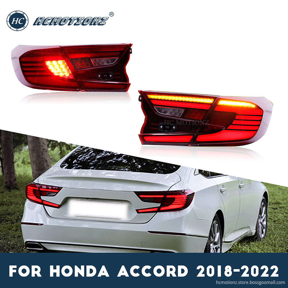 HCMOTIONZ 2018-2022 Honda Accord Back Tail Lamp