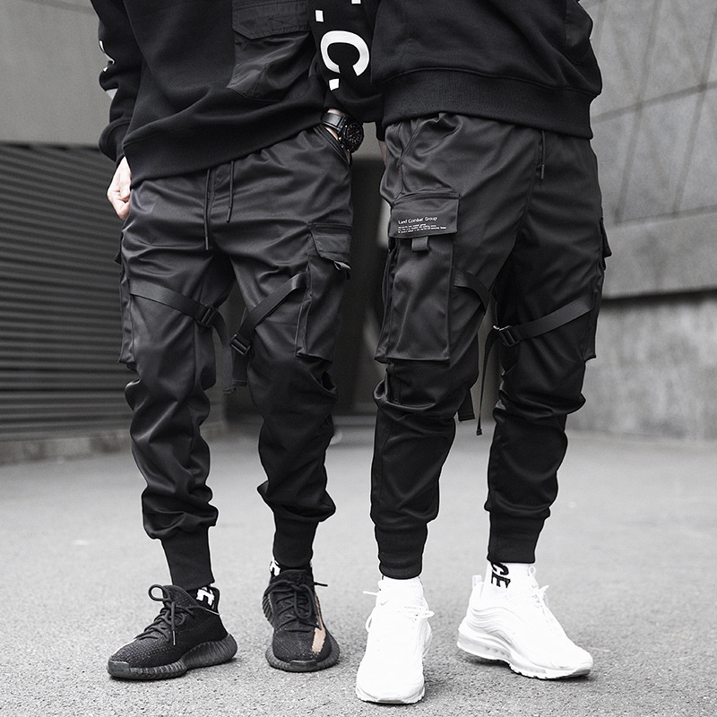 Hip Hop Multi-pocket Cargo Pants Men Patchwork Streetwear Mens Harem Pant Casual Track Joggers Male Harajuku techwear Trousers