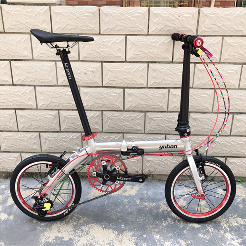 YNHON 14-Inch Single-Speed Outer Three-Speed 16-Inch Folding Bicycle Children Bike Mini Modified