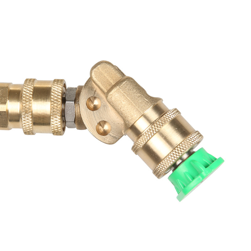 Quick Connecting Pivoting Coupler For Pressure Washer Spray Nozzle, Cleaning Hard To Reach Areas, 4500 Psi, 1/4 Inch, Updated