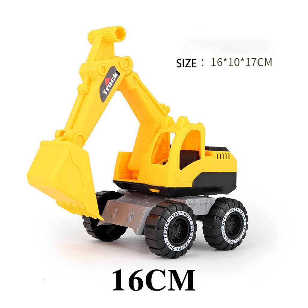 Funny Simulation Deformation Engineering Truck Excavator Child Inertial Construction Vehicle Toy Stall Inertia Boy Beach#P3