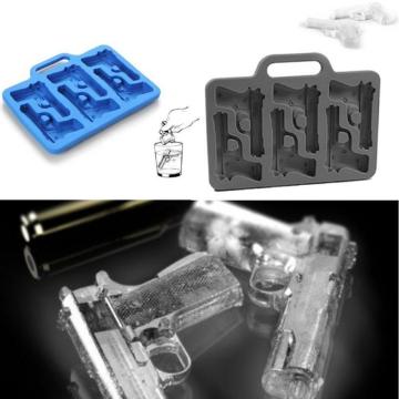 Kitchen Gadgets Ice Mould Fruit Ice Cream Maker Mold Chocolate Mold Ice Cream Tools Gun Shaped Silicone Ice Tray Ice Mold Maker