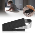 Rubber Stainless Steel Door Stop Stopper Door Wedge For Kids Pets Safety