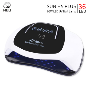 NOQ Sun H5 Plus LED Lamp 96W For Nails Dryer 36leds UV Nail Lamp Two Hands High Power Manicure Machine Nail Tools