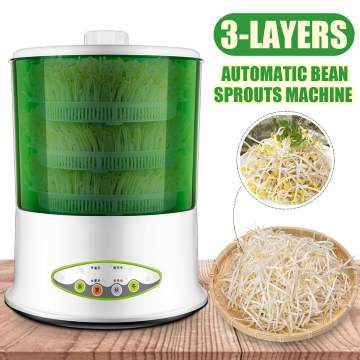 220V Household Automatic Electric Bean Sprouts Machine Large Capacity Multifunctional Healthy DIY Seeds Bean Sprouts Maker