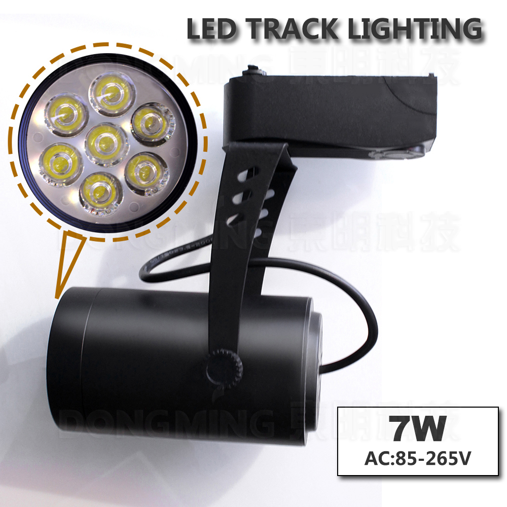 4pcs/lot 5w 7w led track light ceiling spotlight commercial lamp boutique store/clothing shop/stage track lighting black/white