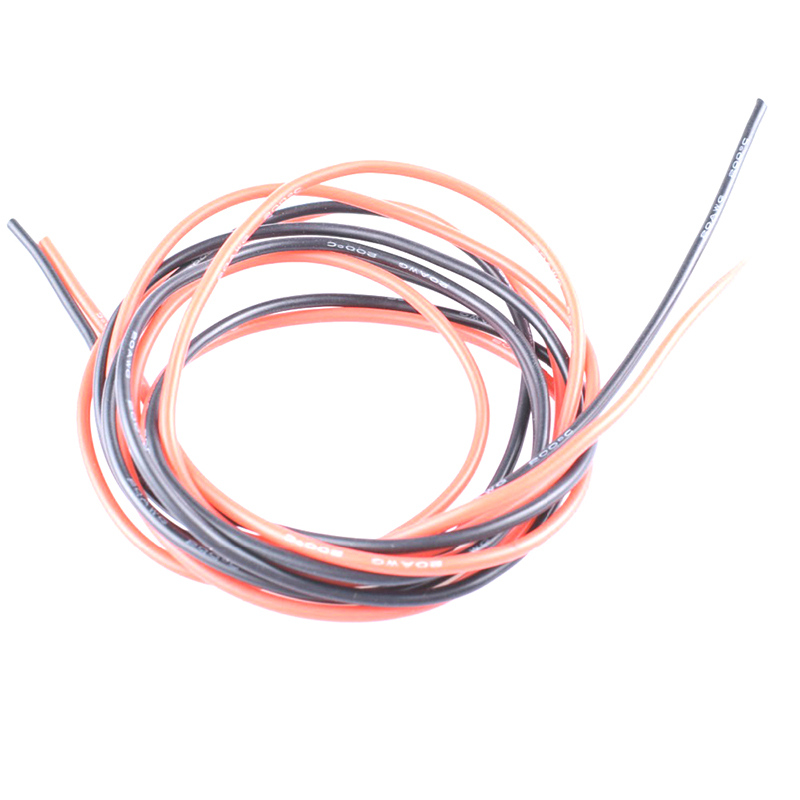 2 meter/lot 6awg 8awg 10awg 12awg 14awg 16awg 18awg 20awg super soft flexible factory made electric copper silicone wire cable